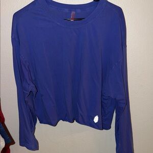 Women's Free People Blue Long Sleeve Top